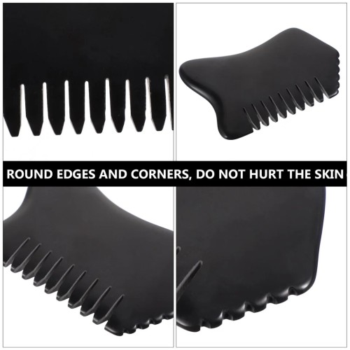 Obsidian Massage Comb